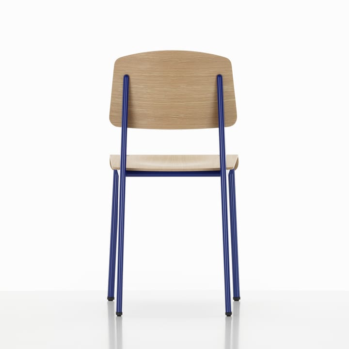 Standard stol, ek natur, prouvé bleu marcoule stativ Vitra