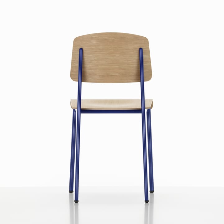 Standard stol - ek natur, prouvé bleu marcoule stativ - Vitra