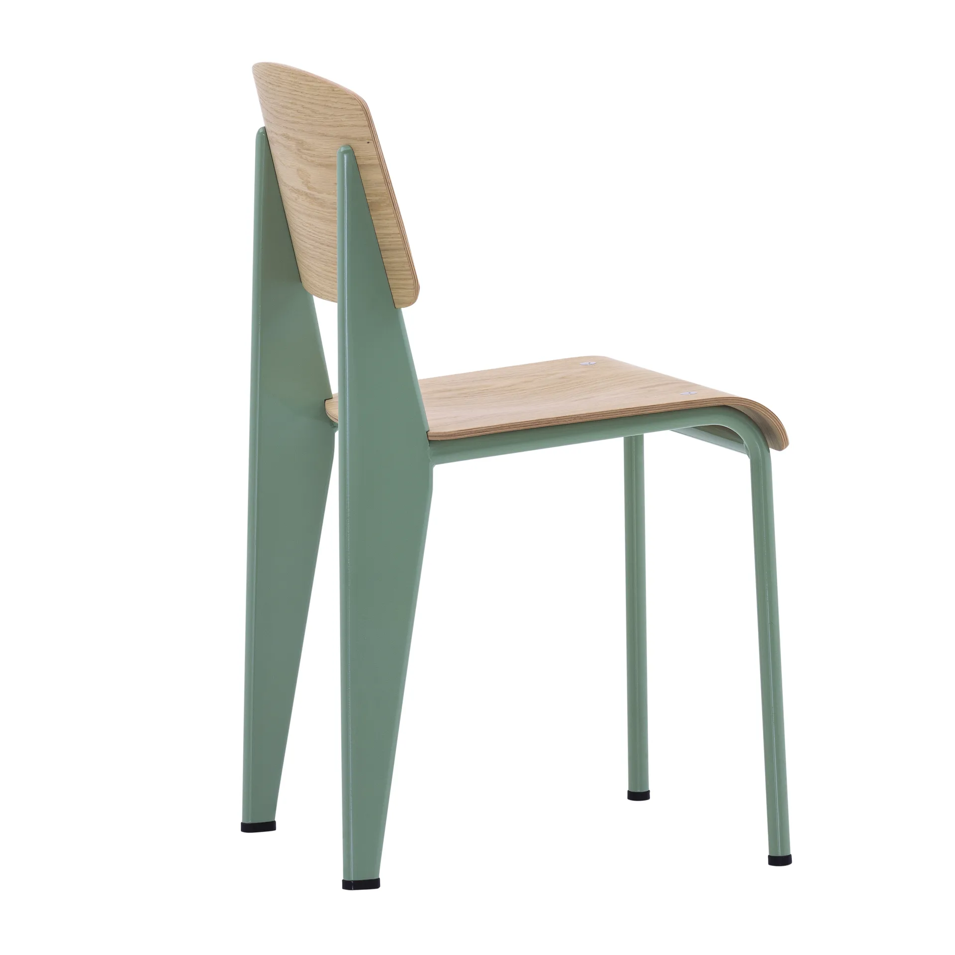 Standard stol, ek natur, prouvé gris vermeer stativ Vitra