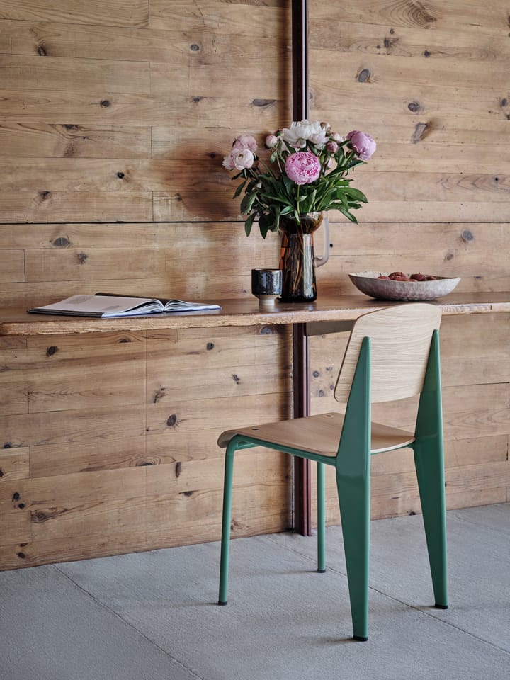 Standard stol, ek natur, prouvé gris vermeer stativ Vitra