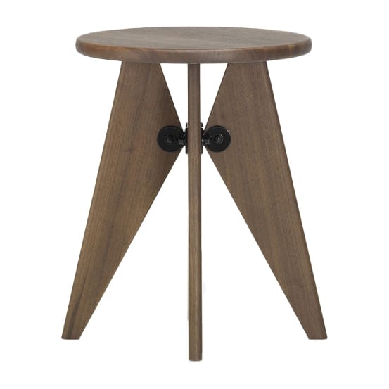 Tabouret Bois pall, Oiled walnut Vitra