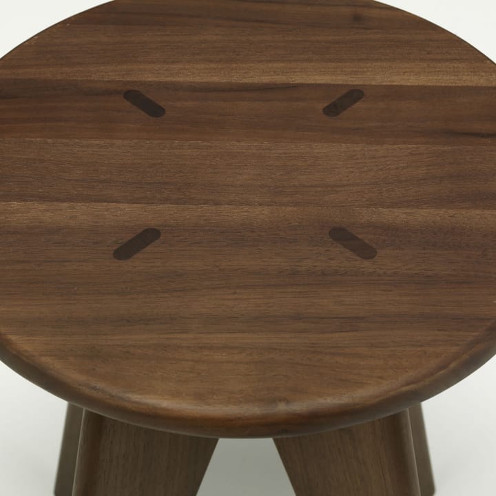 Tabouret Bois pall, Oiled walnut Vitra