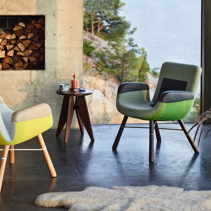 Tabouret Bois pall, Oiled walnut Vitra