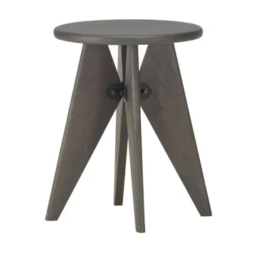 Tabouret Bois rund pall - Mörk ek, Ø35x45 cm - Vitra