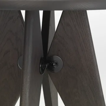 Tabouret Bois rund pall - Mörk ek, Ø35x45 cm - Vitra