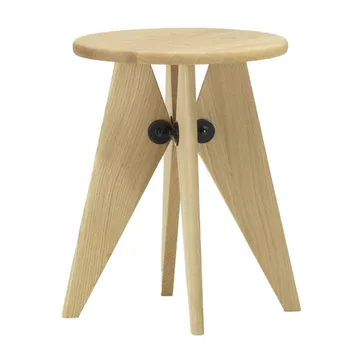 Tabouret Bois rund pall - Oljad ek, Ø35x45 cm - Vitra