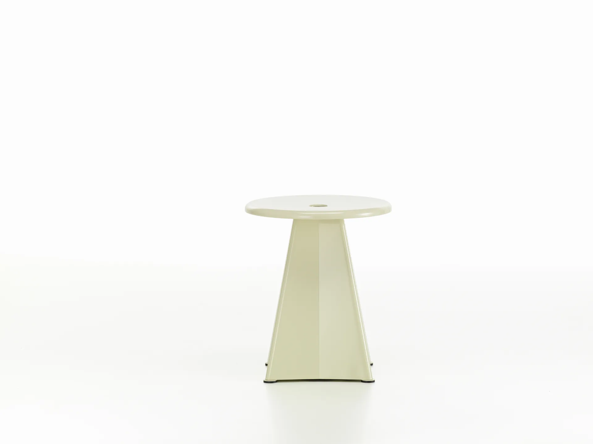 Tabouret Métallique pall, Blanc colombe Vitra