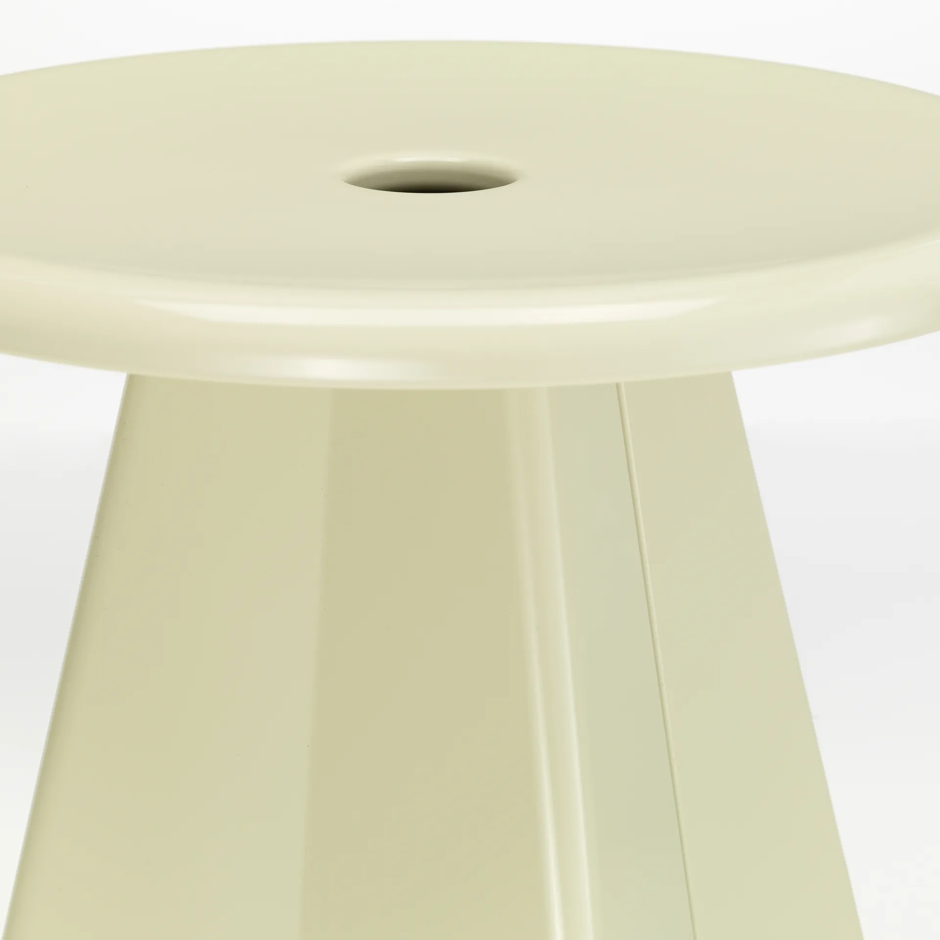 Tabouret Métallique pall, Blanc colombe Vitra
