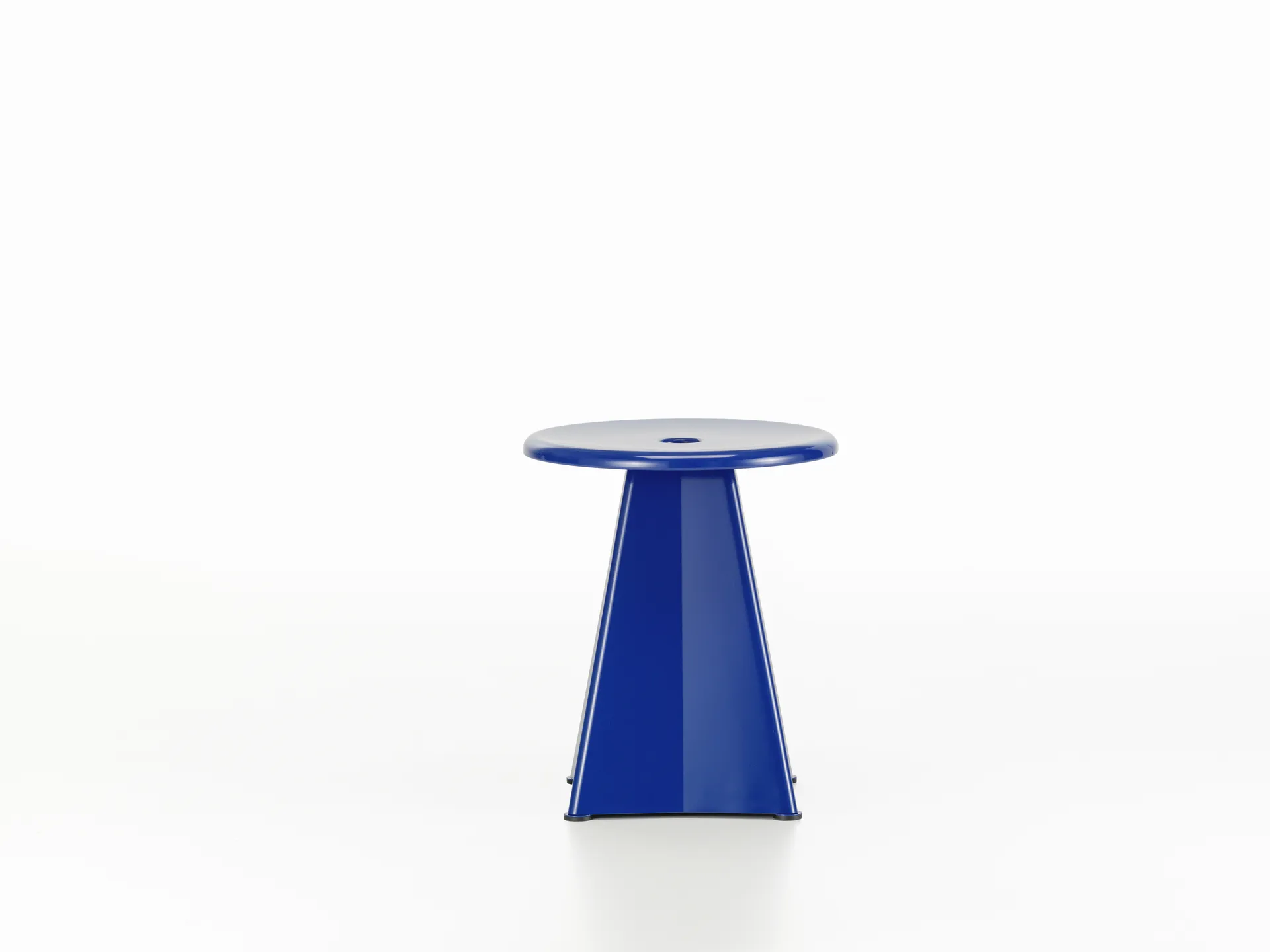 Tabouret Métallique rund pall, Bleu marcoule (blå), Ø38x44,5 cm Vitra