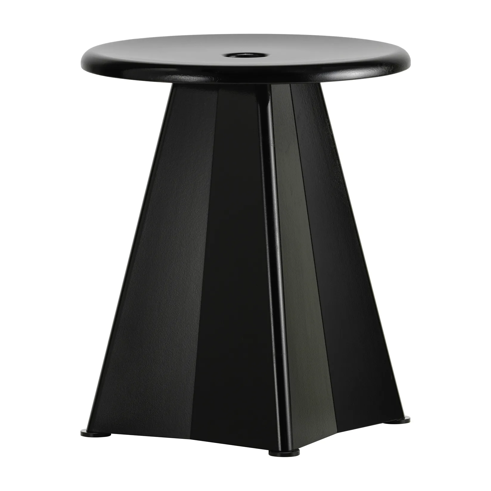 Tabouret Métallique rund pall, Deep black (svart), Ø38x44,5 cm Vitra