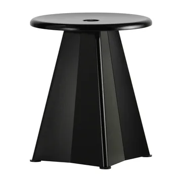 Tabouret Métallique rund pall - Deep black (svart), Ø38x44,5 cm - Vitra