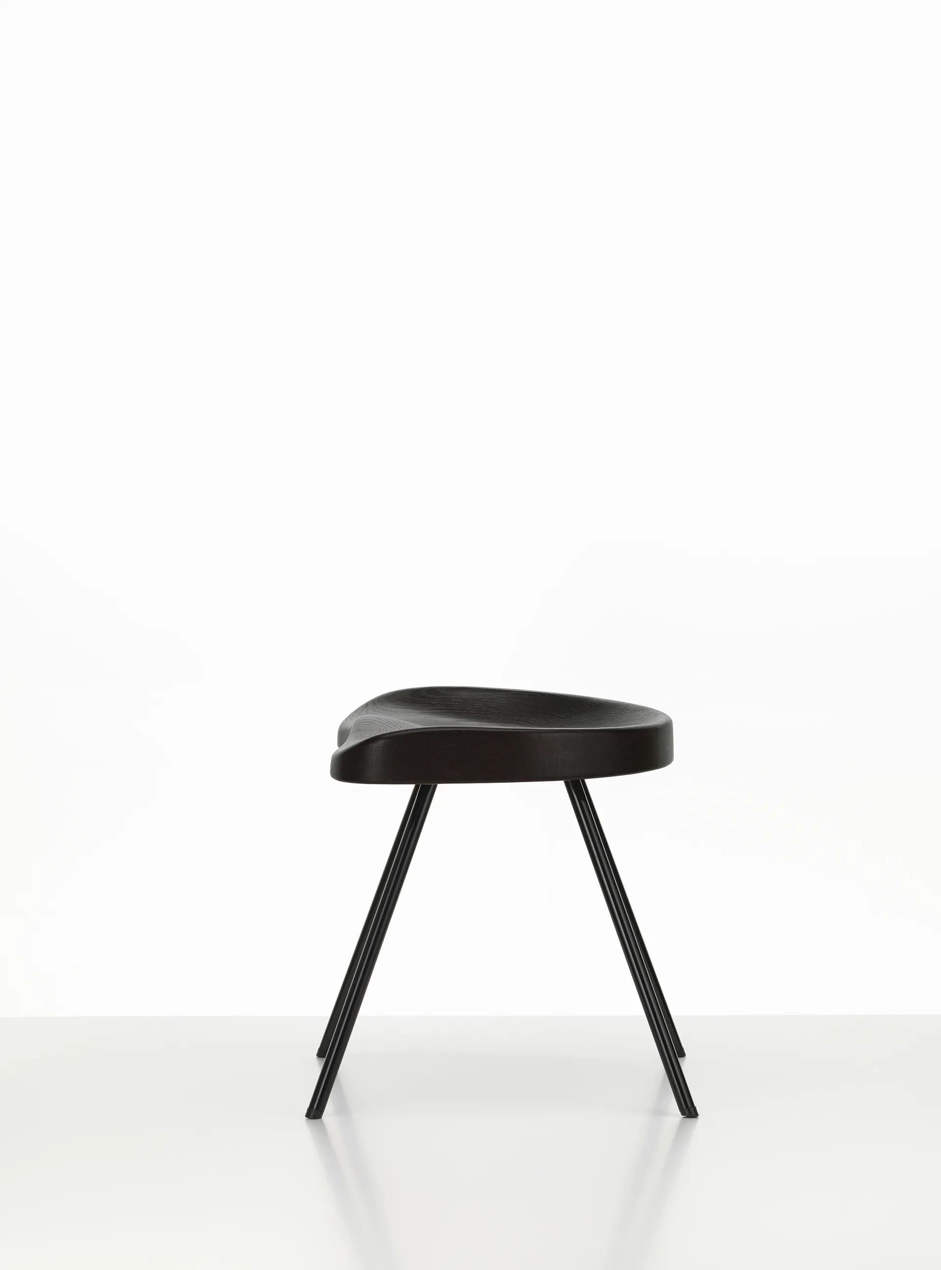 Tabouret No 307 pall, Dark oak-Deep black Vitra