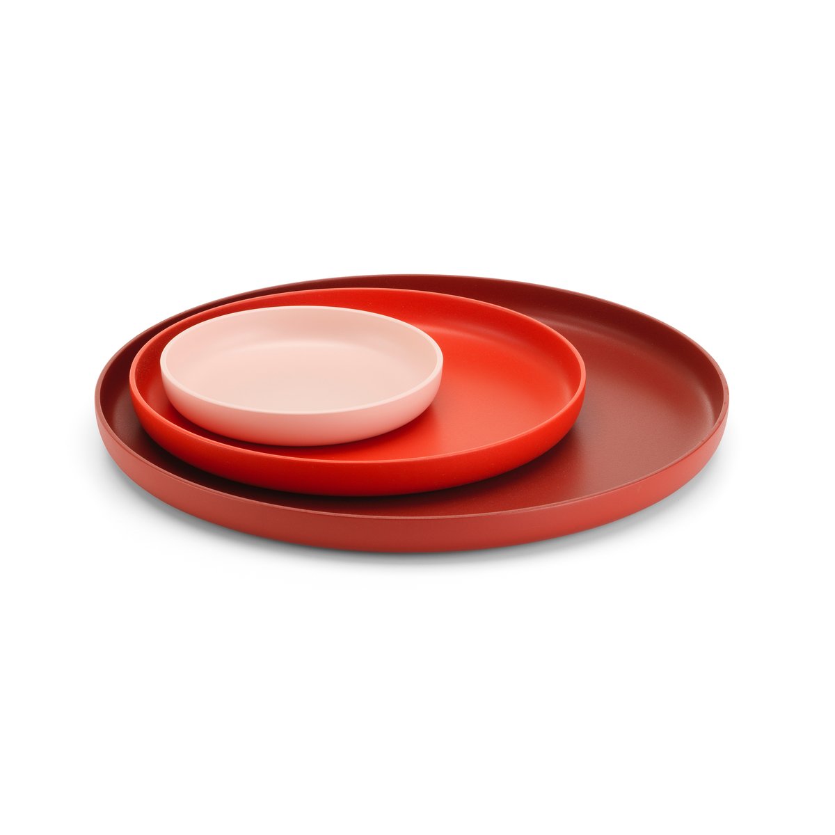 Vitra Trays brickor 3 delar Red | Skandinavisk Design | Brickor | Röd