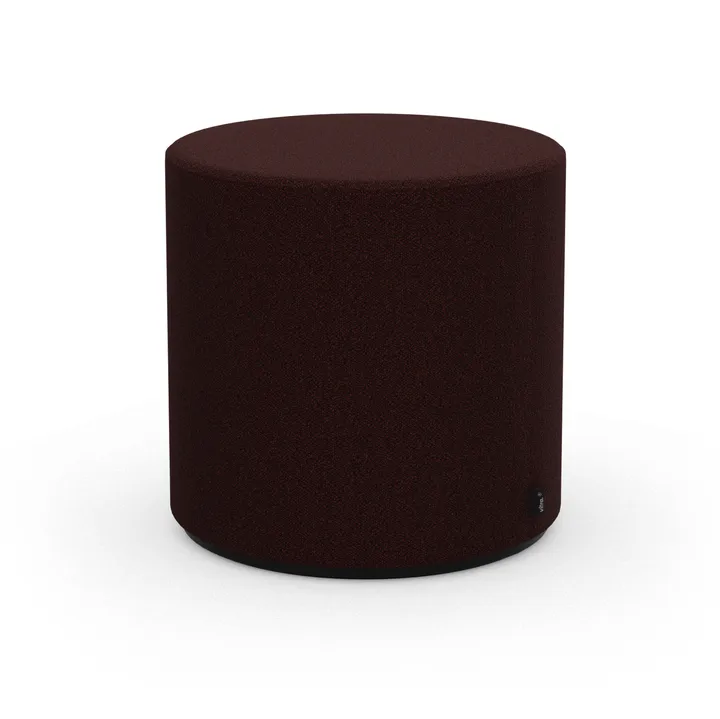 Visiona rund pall - Cento dark red melange, Ø42x41 cm - Vitra