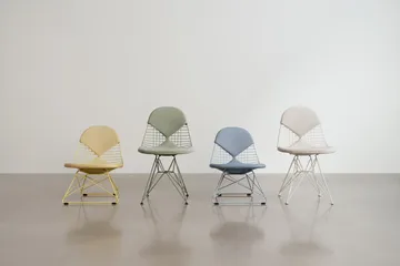 Wire Chair Bikini Outdoor dyna till stol - Golden yellow/white - Vitra