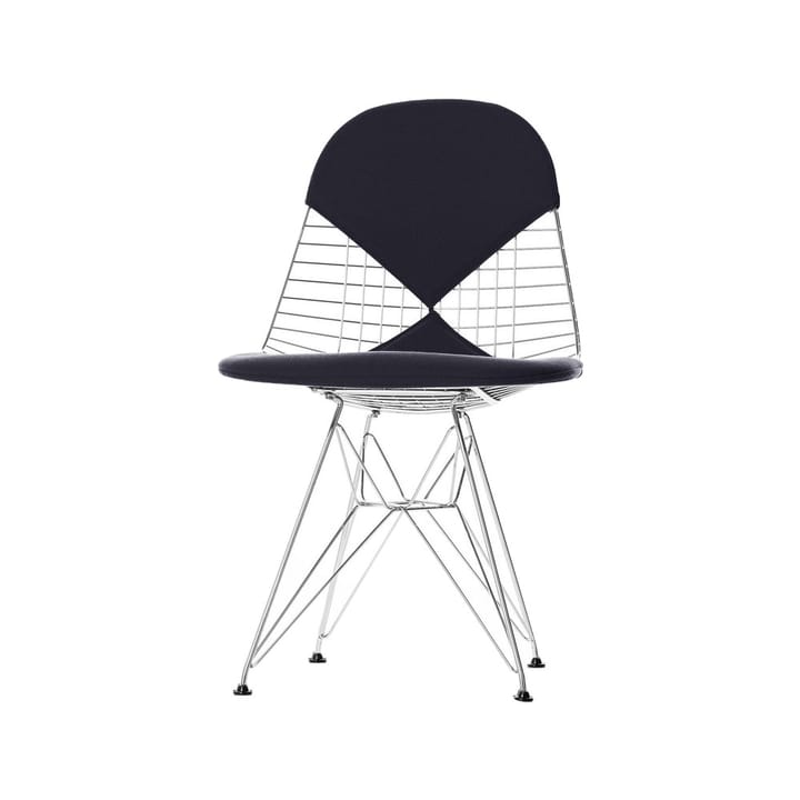 Wire chair DKR-2 stol - Hopsak nero-Chrome - Vitra
