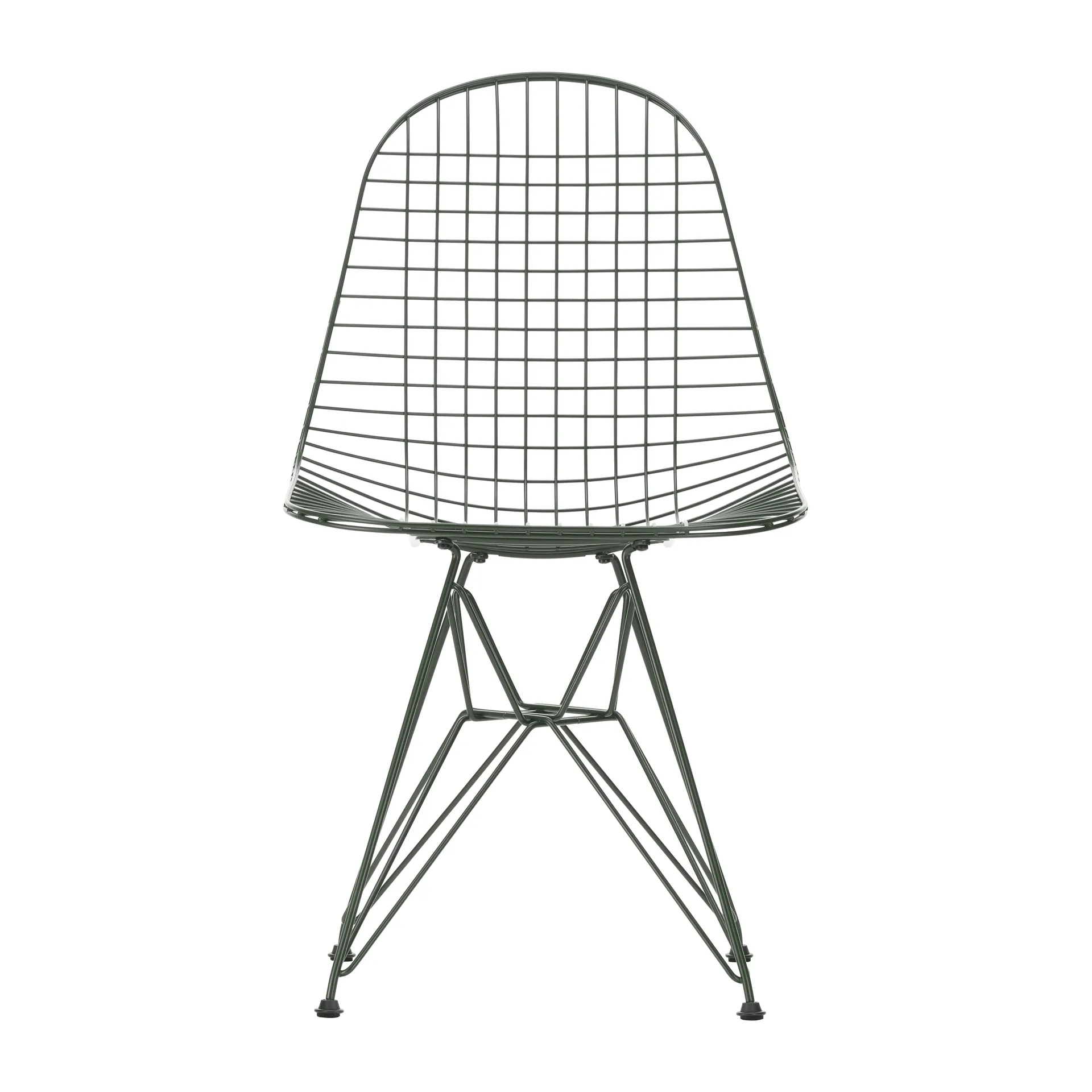 Wire chair DKR stol, Dark green 24 Vitra