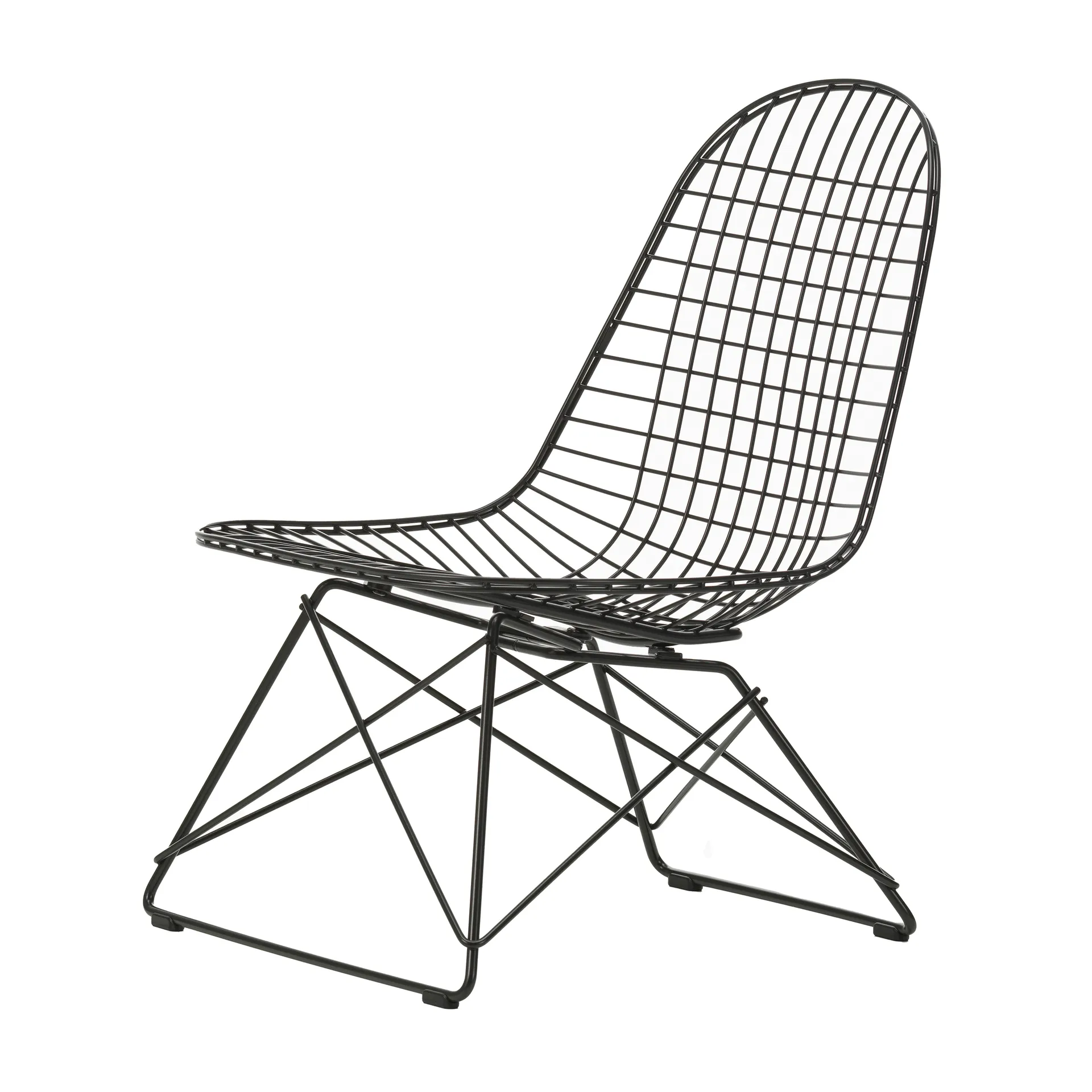 Wire Chair LKR loungestol, Deep black Vitra