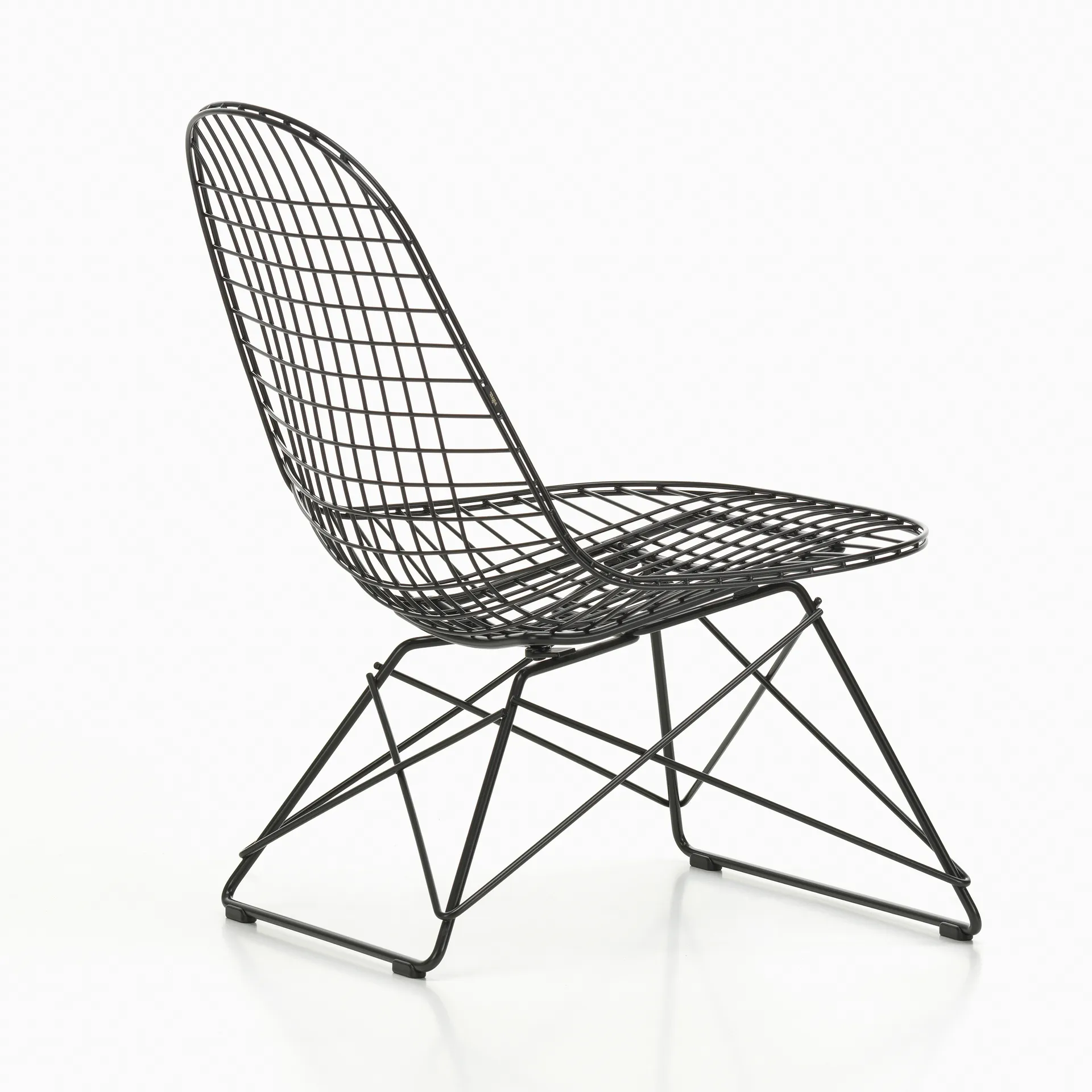Wire Chair LKR loungestol, Deep black Vitra