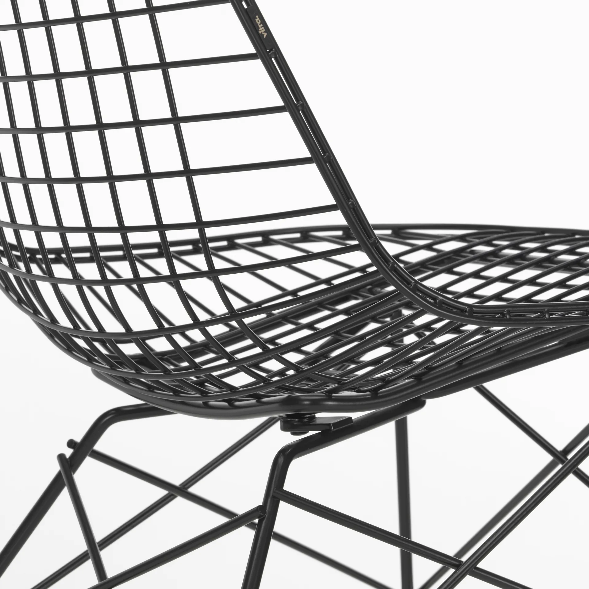Wire Chair LKR loungestol, Deep black Vitra