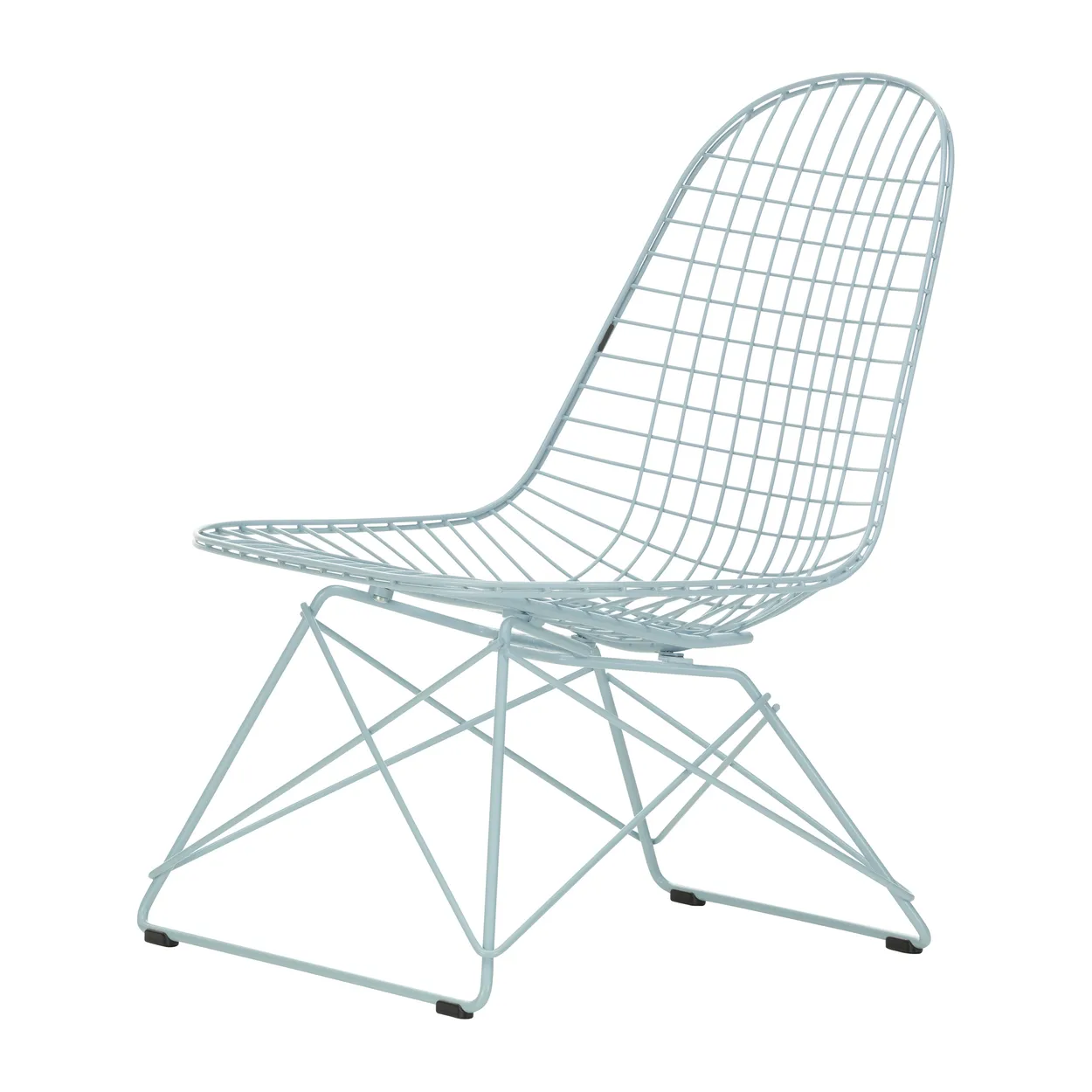 Vitra Wire Chair LKR loungestol Sky blue 93 | Skandinavisk Design | Trädgårdsfåtöljer | Blå