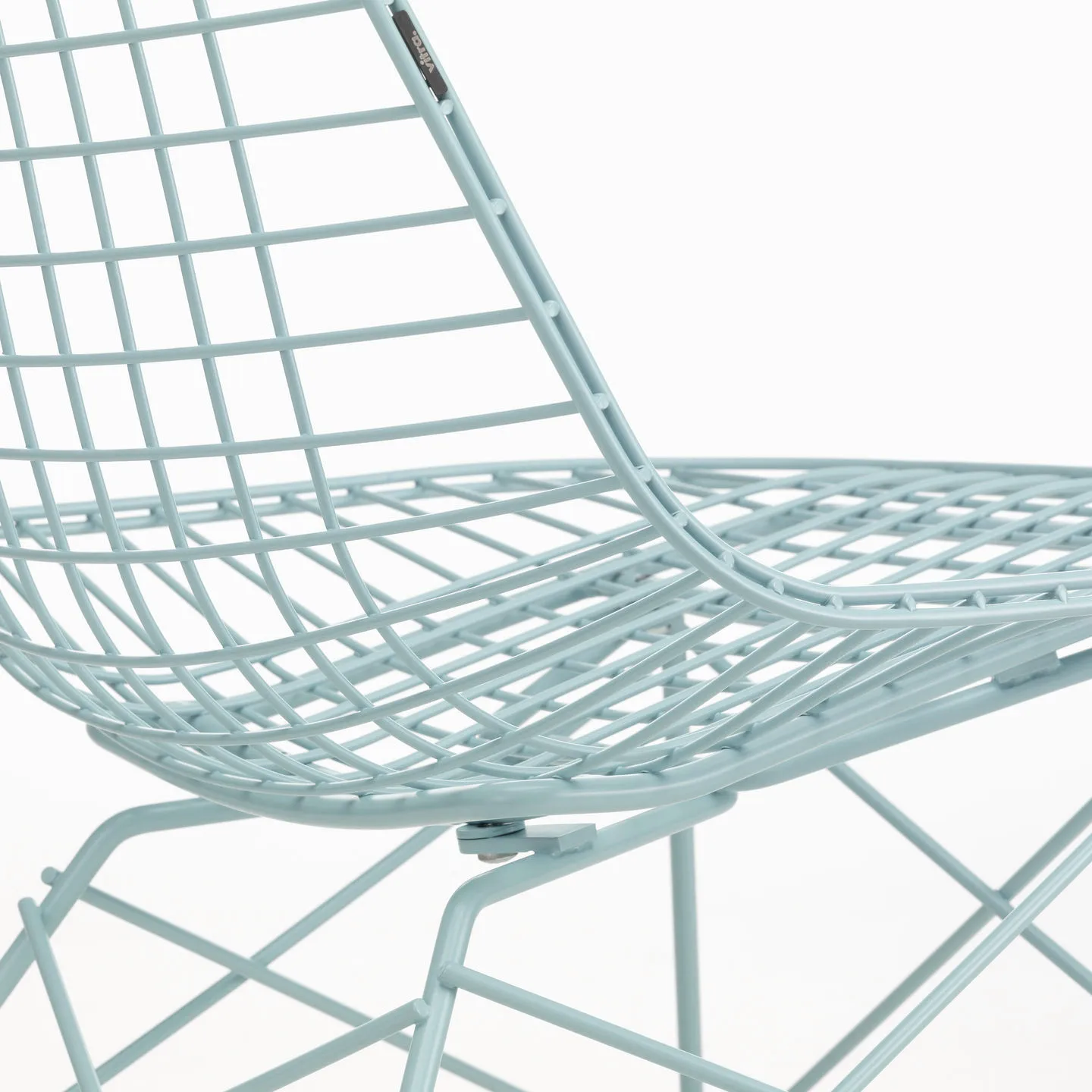 Wire Chair LKR loungestol, Sky blue 93 Vitra