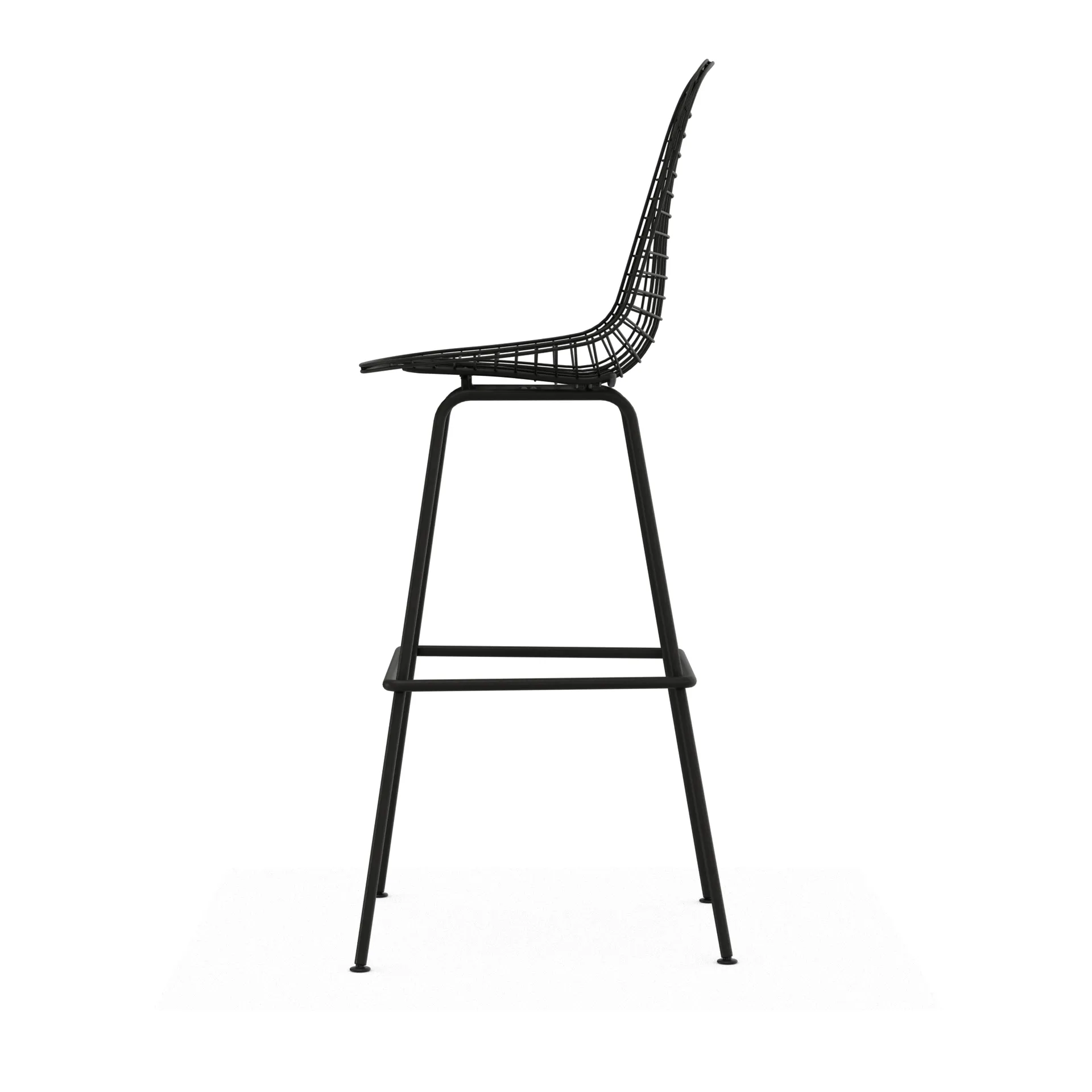 Wire Stool barpall, High Black Vitra