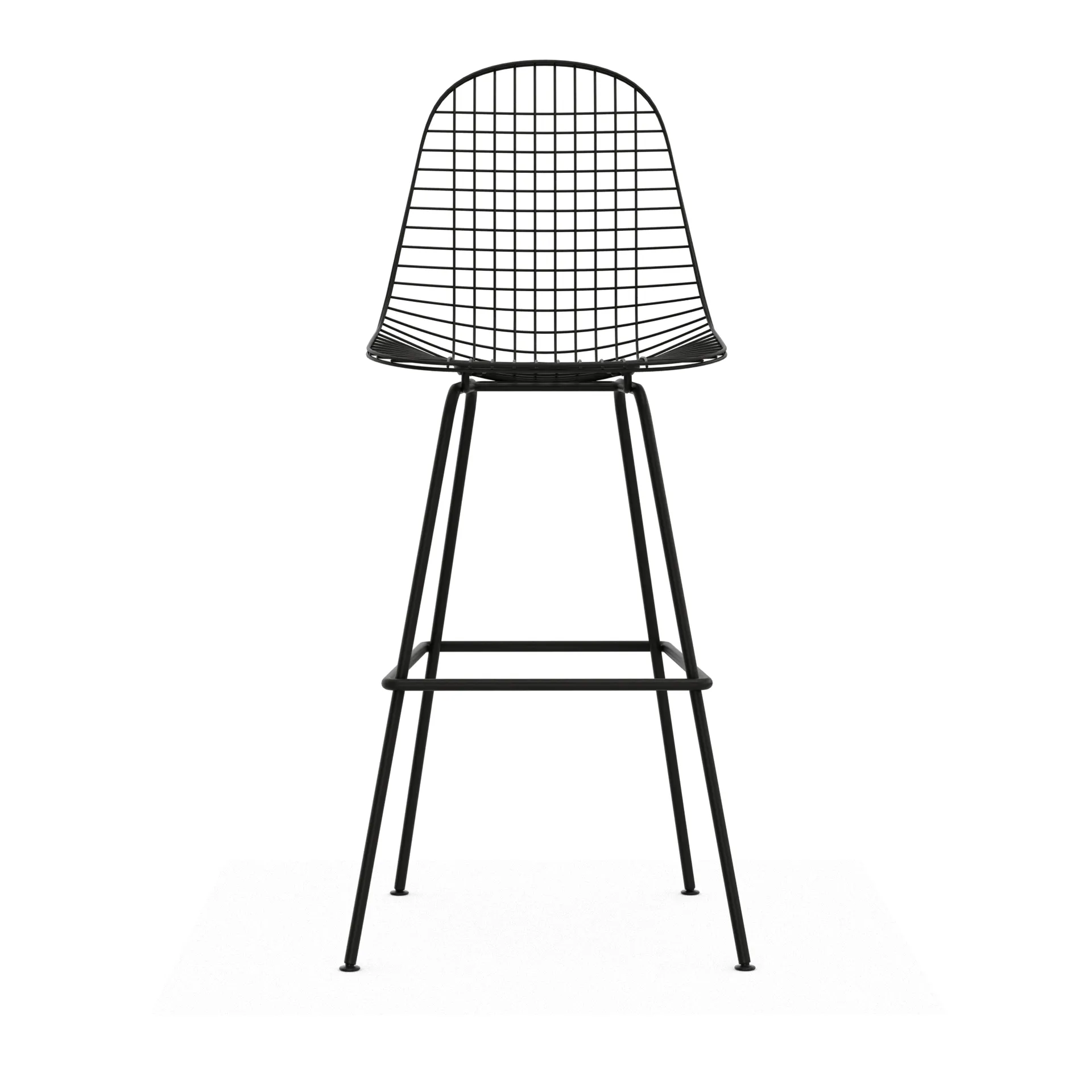 Wire Stool barpall, High Black Vitra