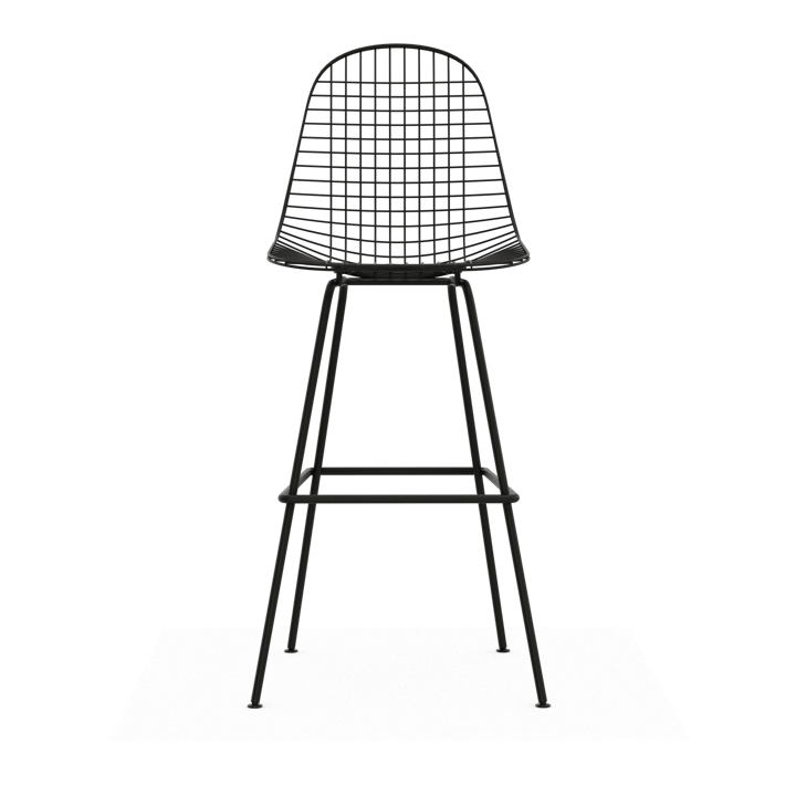 Wire Stool barpall, High Black Vitra