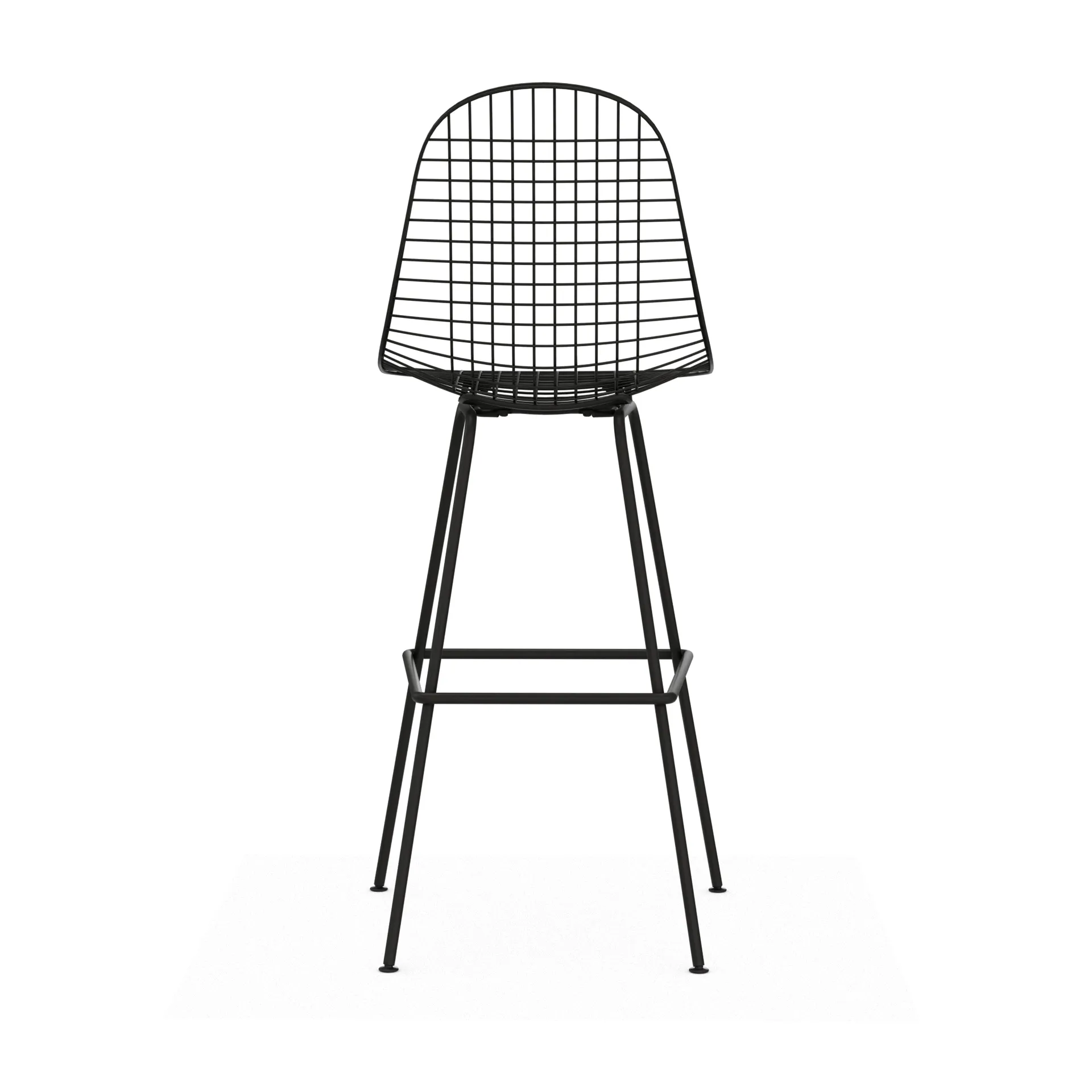 Wire Stool barpall, High Black Vitra