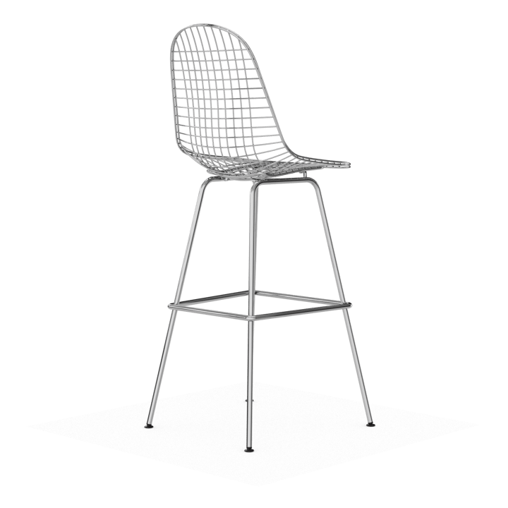 Wire Stool barpall, High Chrome Vitra