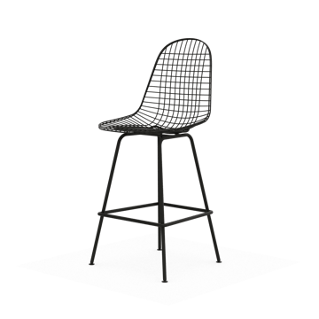 Wire Stool barpall - Medium Black - Vitra
