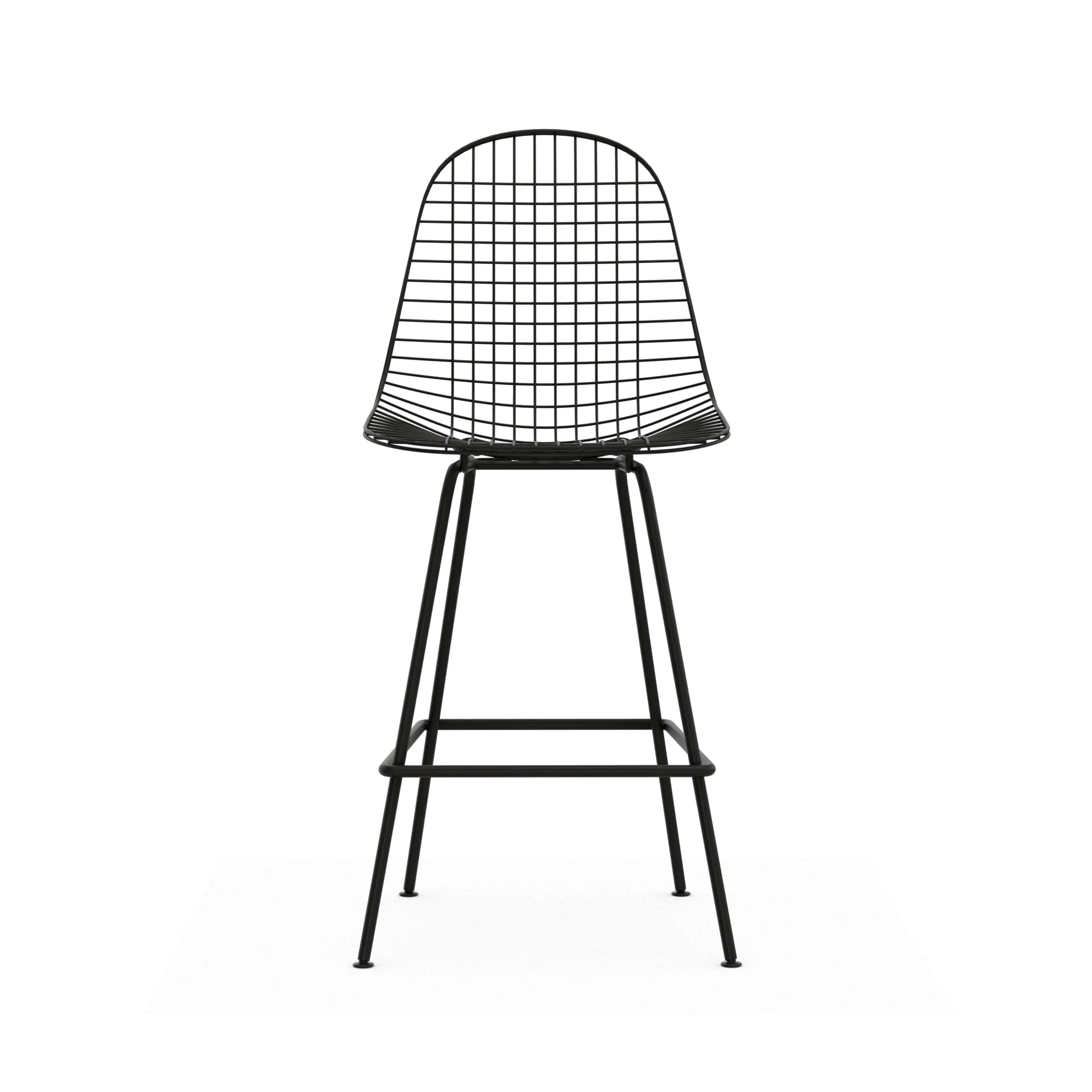Wire Stool barpall, Medium Black Vitra