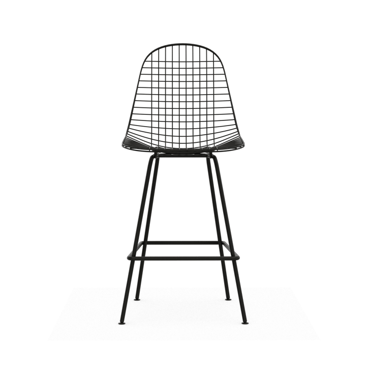 Wire Stool barpall, Medium Black Vitra