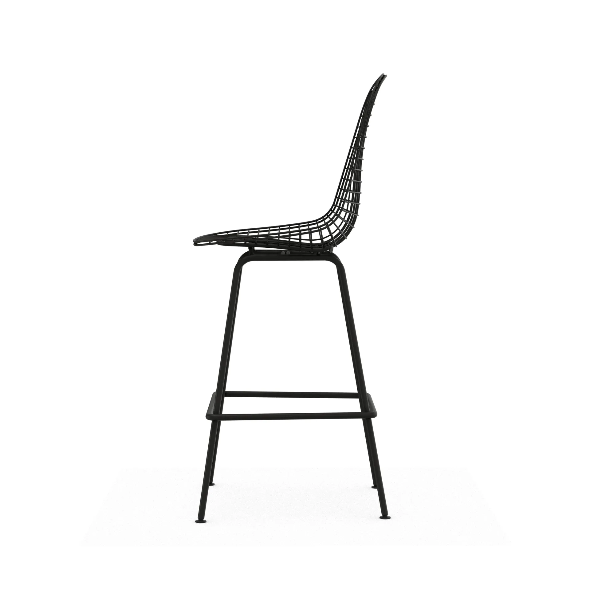 Wire Stool barpall, Medium Black Vitra