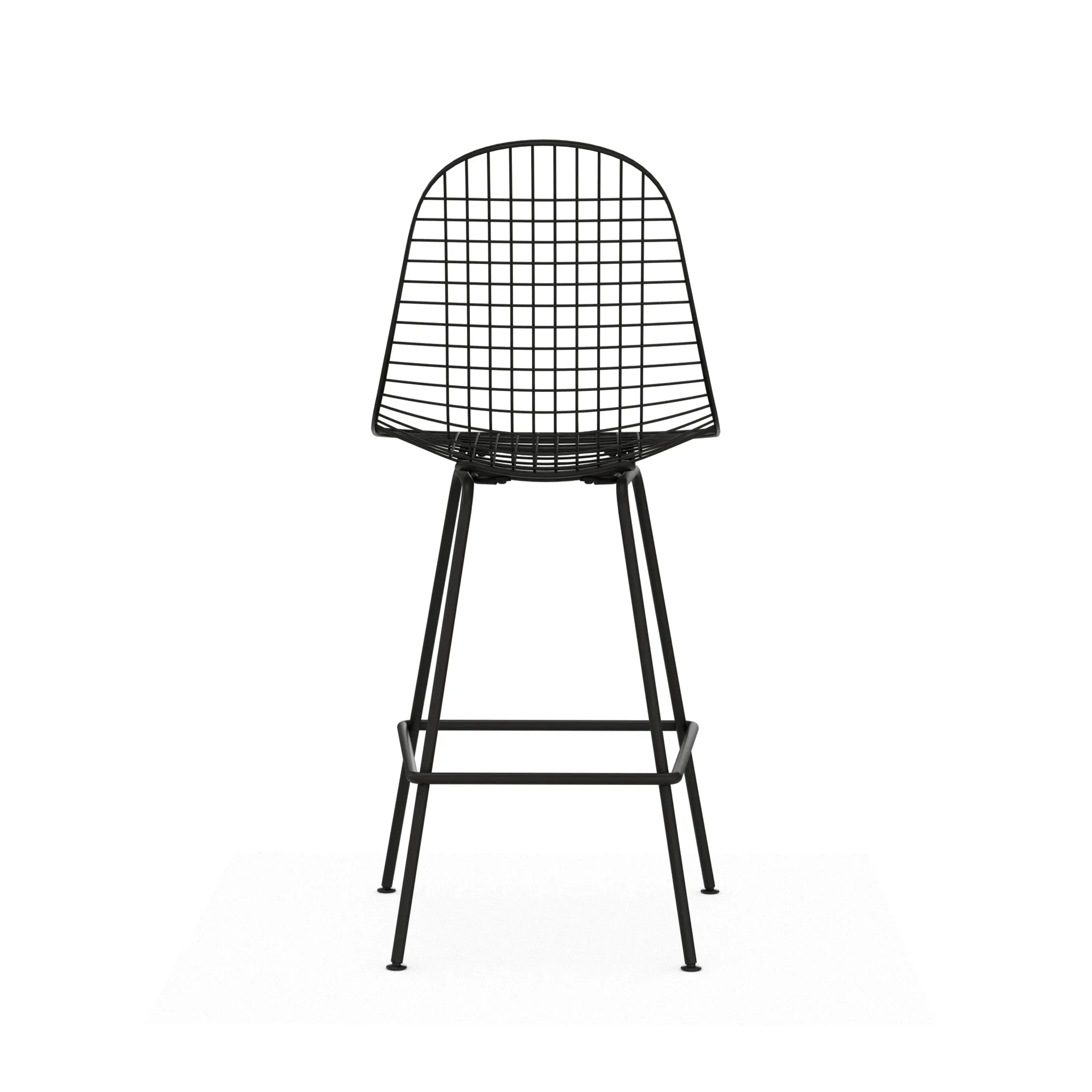 Wire Stool barpall, Medium Black Vitra