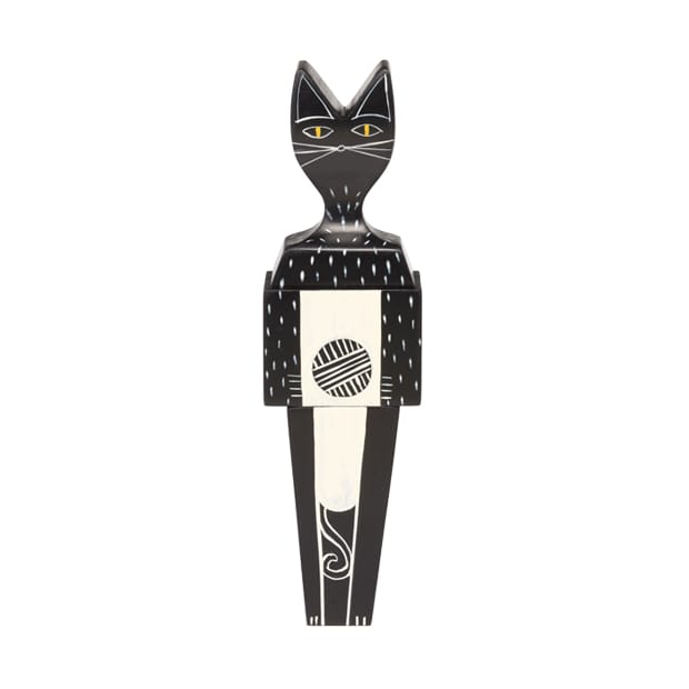 Wooden Dolls - svart/vit, cat, small - Vitra