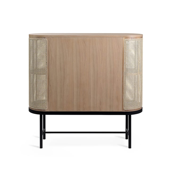 Be My Guest sideboard, rotting, vitoljad ek, svart stålstativ Warm Nordic