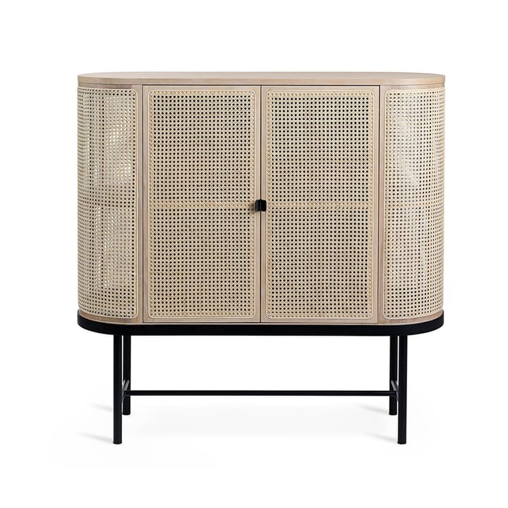 Be My Guest sideboard, rotting, vitoljad ek, svart stålstativ Warm Nordic