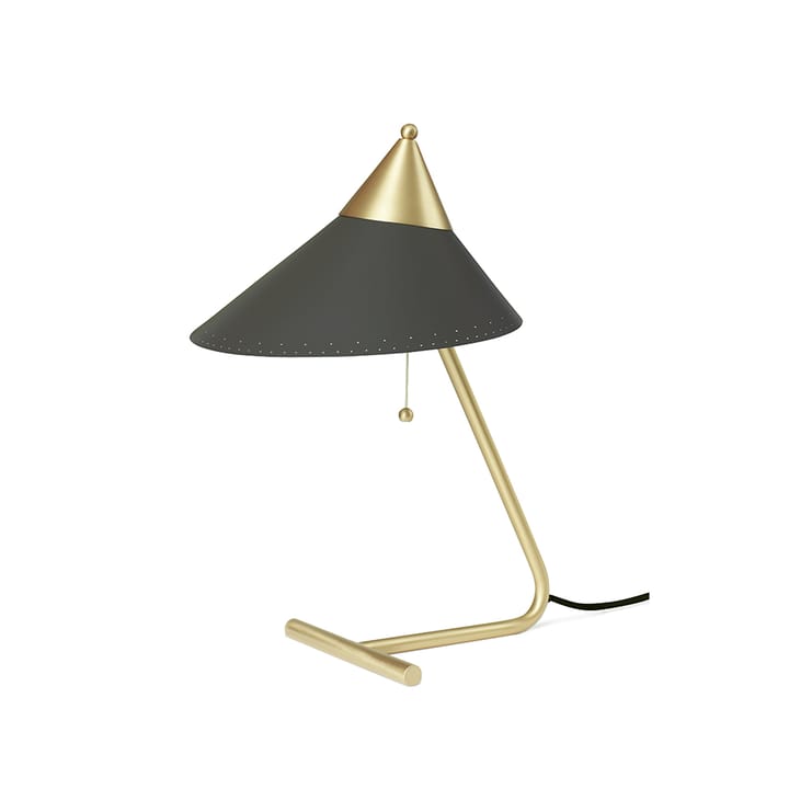 Brass Top bordslampa - charcoal, mässingsstativ - Warm Nordic