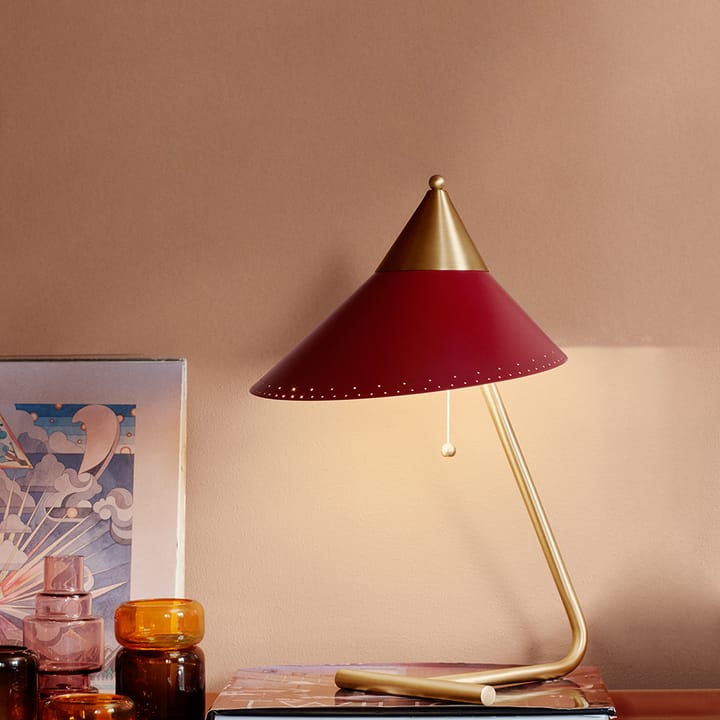 Brass Top bordslampa - charcoal, mässingsstativ - Warm Nordic