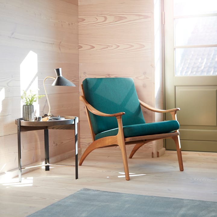 Compose soffbord Ø50 cm med mässingsunderrede, Smoked oak Warm Nordic