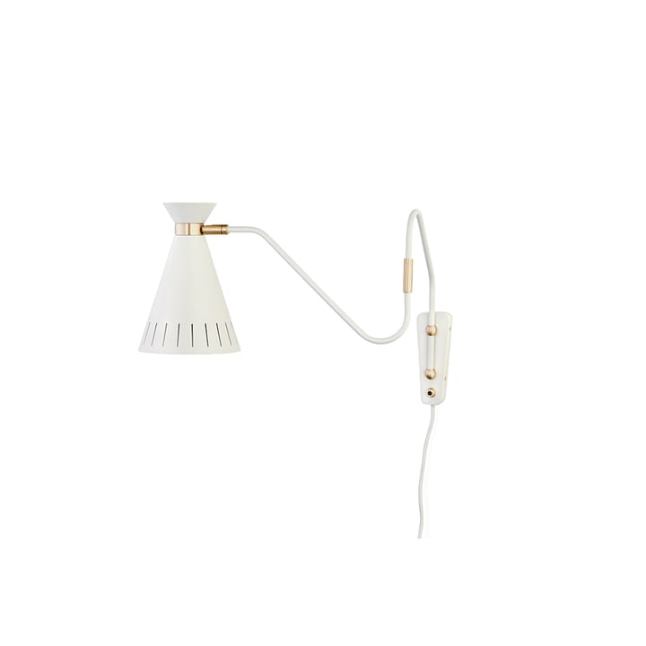 Cone vägglampa, warm white, mässingdetaljer Warm Nordic