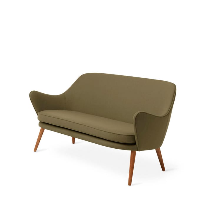 Dwell soffa - 2-sits tyg hero 981 olive, ben i rökt ek - Warm Nordic