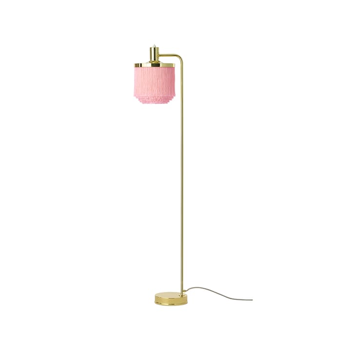 Fringe golvlampa - pale pink, mässingspläterat stål - Warm Nordic