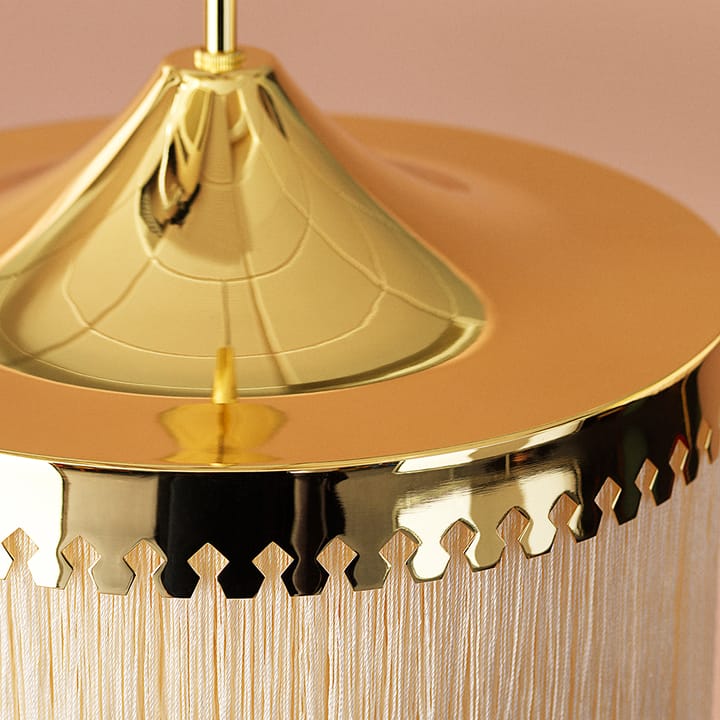 Fringe pendel, cream white, liten Warm Nordic