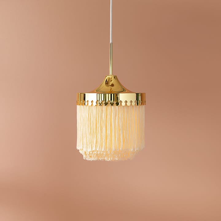 Fringe pendel, cream white, liten Warm Nordic