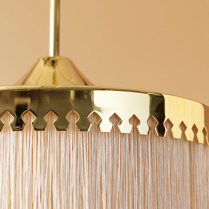 Fringe pendel, cream white, liten Warm Nordic