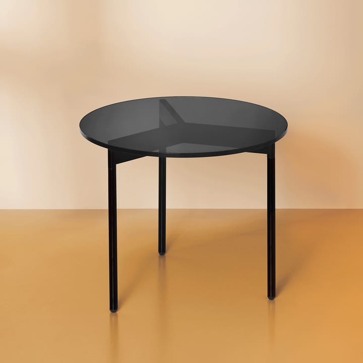 From Above soffbord Ø52 cm svart underrede, Grå Warm Nordic