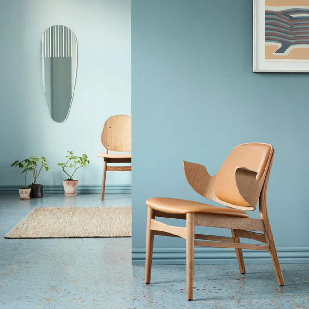 Gesture loungestol, bok svartlack Warm Nordic